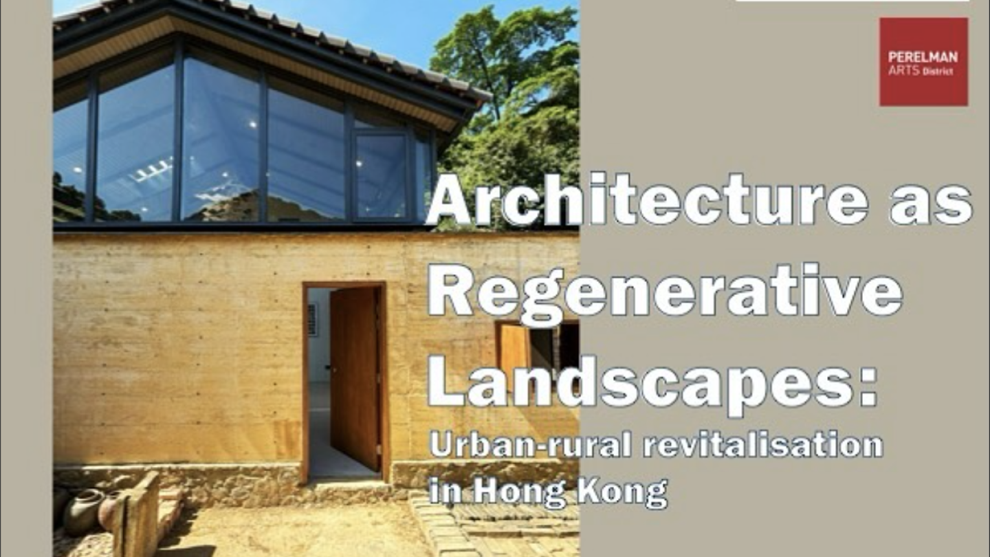 Architecture as Regenerative Landscapes Urbanrural Revitalisation in